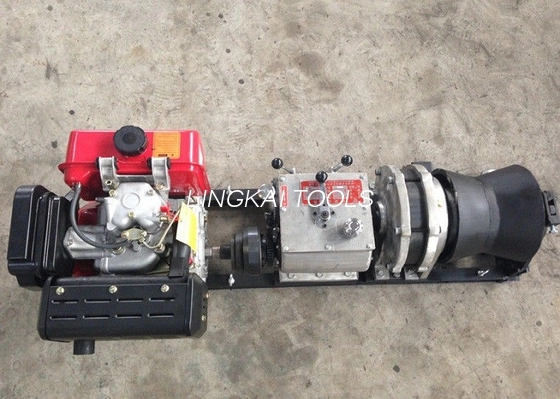 Edukiera 50KN Kable Winch Puller 5 Ton Abiadura Bizkorreko Diesel Hari Soka Winch