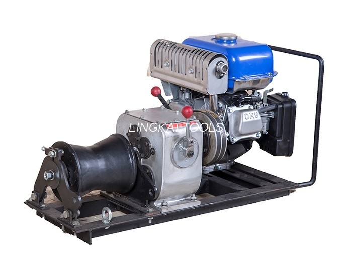 JJM1Q Line Eraikuntza 1 Ton Winch, Gasolina Powered Winch tiraka