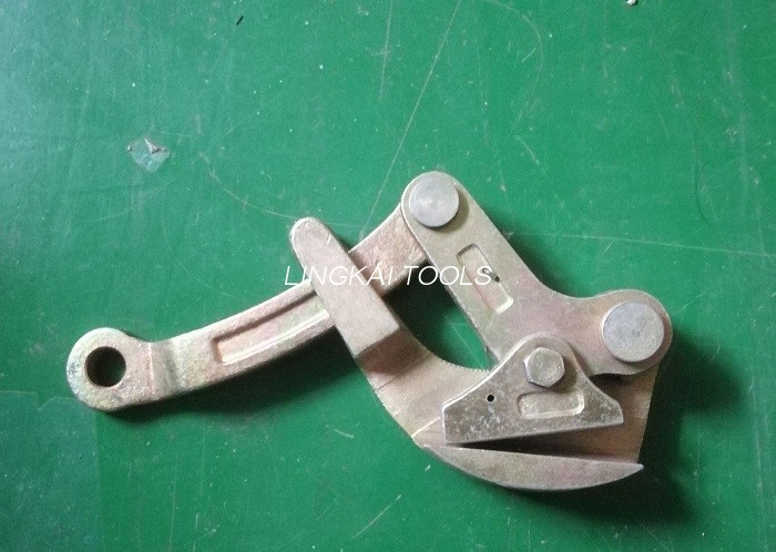 10KN Single Cam Wire Kable Grippers / Earth Wire Gripper Tool Altzairuzko harietarako