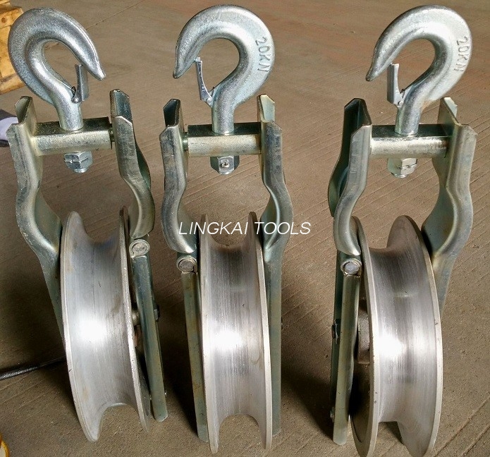 Aluminiozko kable bakarreko txirrika SHD 20 KN eroaleen hari-blokea