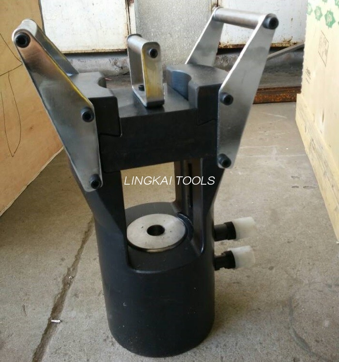 1250KN alanbre-soka konpresore hidraulikoa 24 mm-ko trazua 14-76 mm-ko terminalak lotzeko