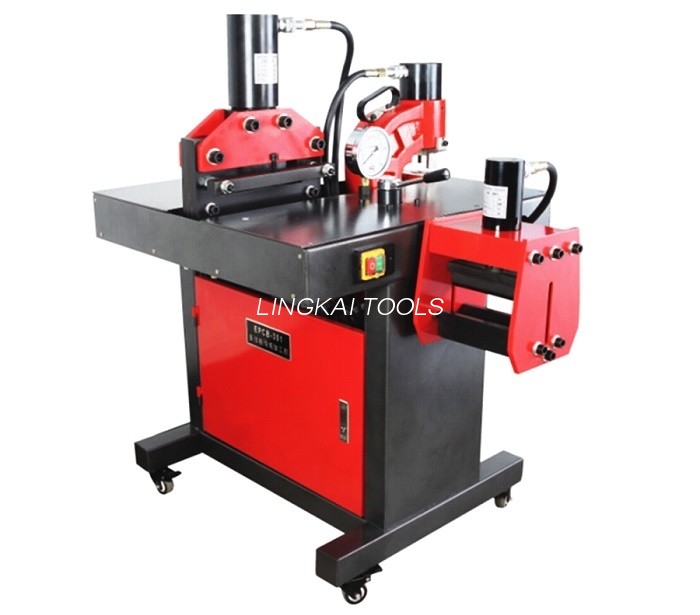 220V 50HZ Crimping tresna hidraulikoa Busbar tolestu ebaketa makina 150X10mm Al/Cu plakarako
