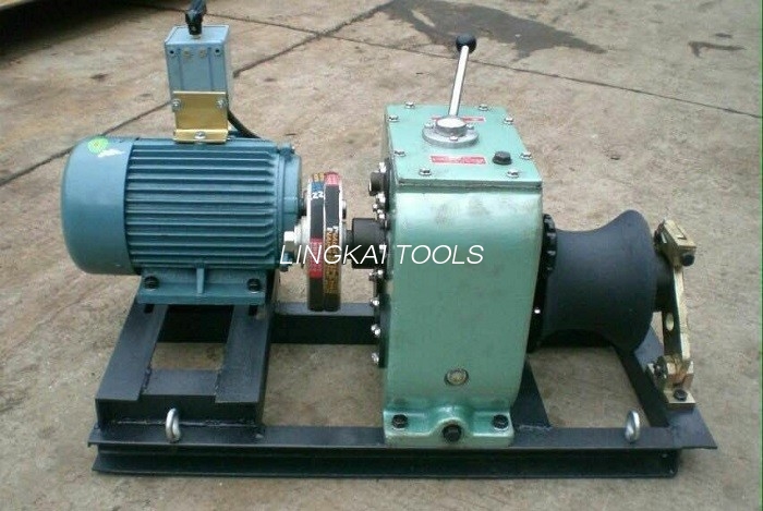 Linea Eraikuntzako Tresna 3 Tonako kabledun Winch Puller 3KW Elektromotorrekin