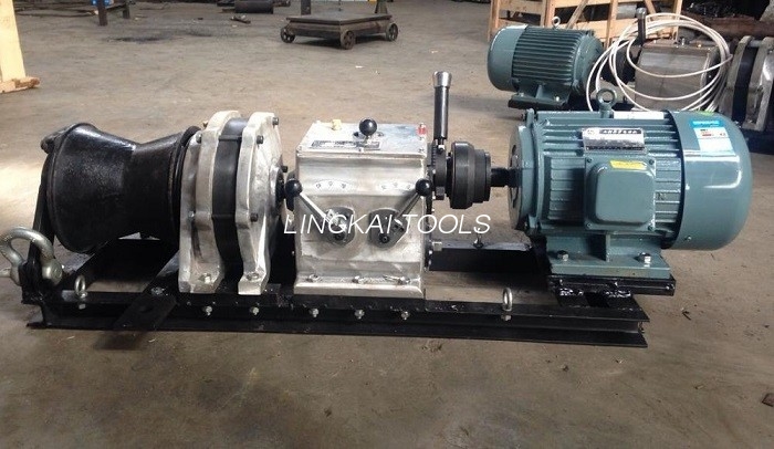 Potentzia Gunearen kable elektrikoa Winch Puller 220V / 380V 2.2KW alanbre-soka tiratzeko