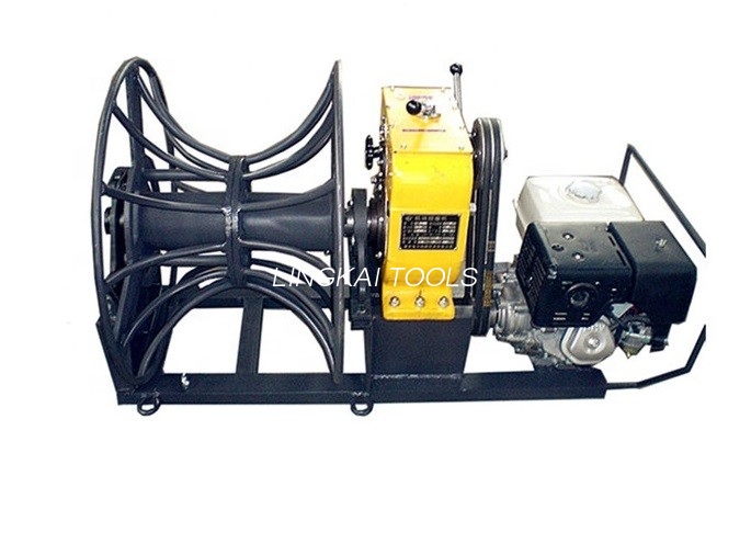 Transmisio-lerroa alanbre-sokaren Winch / 2 tona alanbre harrapatzeko Winch gasolina motorrekin