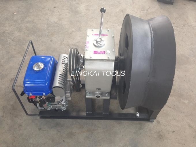 Gasolina Motorra Kablea Tiratzeko Ekipamendua Alanbre Soka Capstan 3 Ton Line Transmisio Gunea