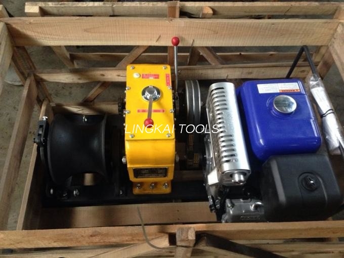 Gasoildutako Winch txikia 5 Ton Honda / Yamaha Gasolina Motorra Kablea Tiratzeko Makina