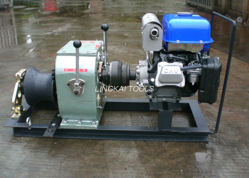 Ardatz gidatutako kablearen Winch Puller 30KN Abiadura Bizkorra Line Construciton For