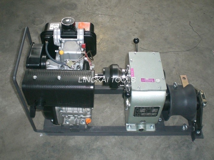 Line Eraikuntza Kable Winch Puller 3 Ton indarra Capstan bakarrarekin