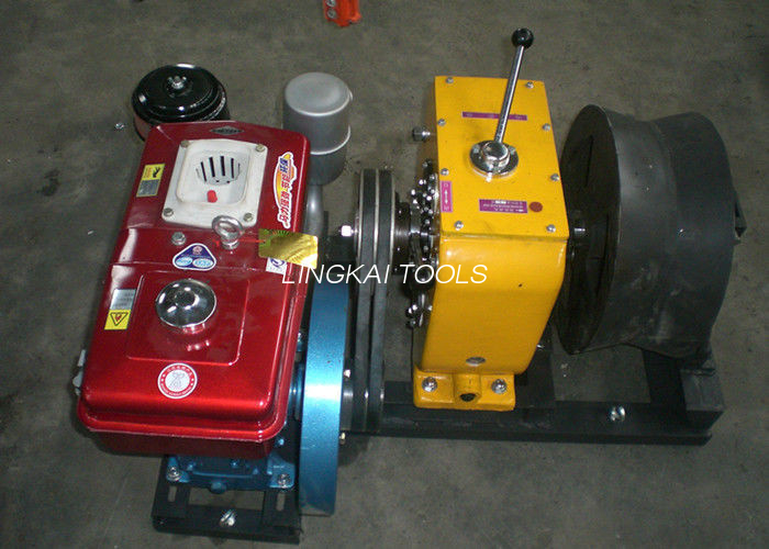 4T Tiraketa Indarra Diesel Powered Winch / Kable Tiratzeko Ekipamendua Liting / Hoist