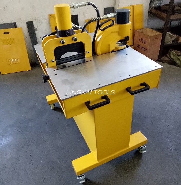 220V 50HZ Crimping Tresna Hidraulikoa Bus Bar Prozesadorea Puntzonaketa Tolestura Ebakitzeko
